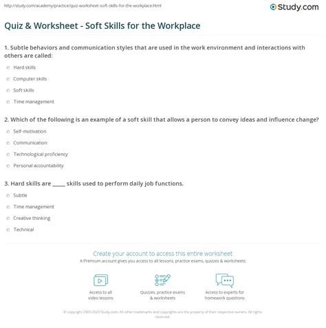 tests for soft skills|soft skills test pdf.